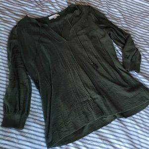 LOFT XXL Moss Green 100% Cotton Top